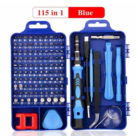 115-in-1 Precision Multi-Function Chrome Vanadium Steel Screwdriver Set Carbon Steel Hand Tools OEM