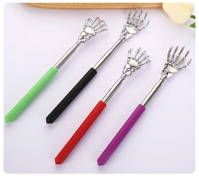 1 Piece Extendable Back Scratcher Portable Telescoping Metal Stainless Steel Back Scratchers Hand Massager