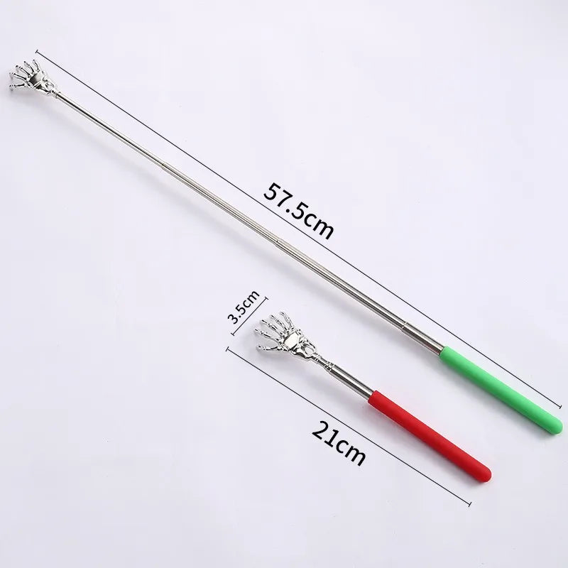 1 Piece Extendable Back Scratcher Portable Telescoping Metal Stainless Steel Back Scratchers Hand Massager