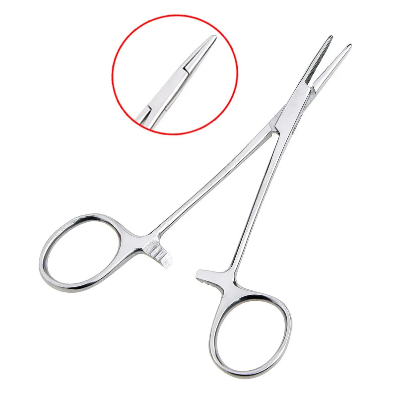 Hand Tool 12.5 16 18cm Hemostatic Forceps Pet Hair Clamp Fishing Locking Pliers Epilation Tools Curved/Straight Tip Cutter Tool
