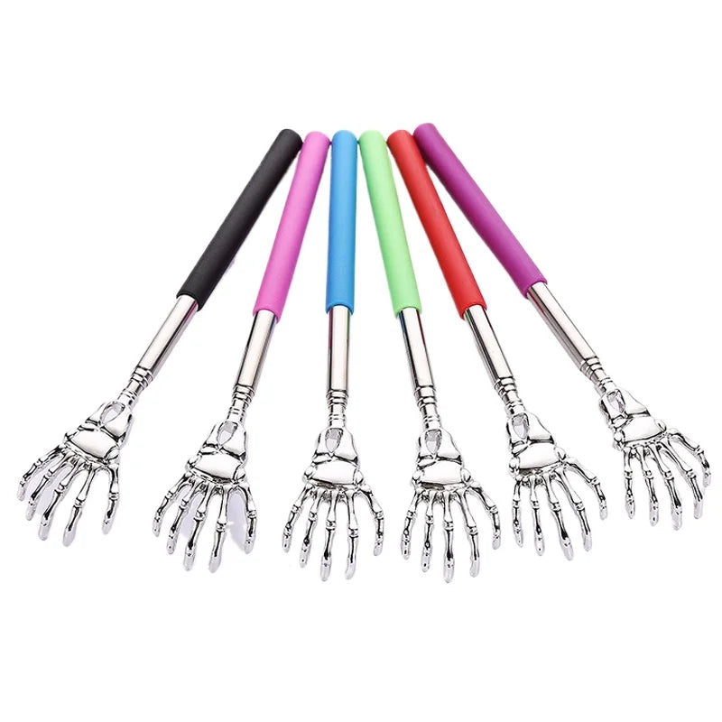 1 Piece Extendable Back Scratcher Portable Telescoping Metal Stainless Steel Back Scratchers Hand Massager