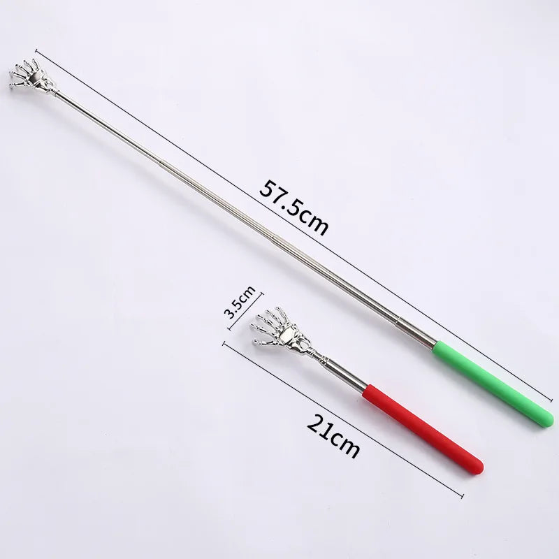 1 Piece Extendable Back Scratcher Portable Telescoping Metal Stainless Steel Back Scratchers Hand Massager