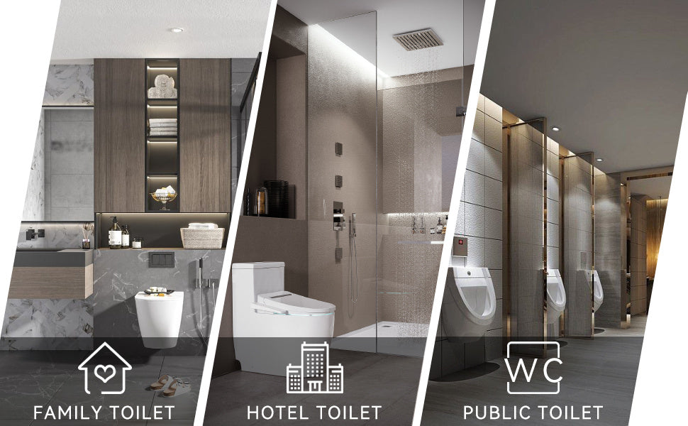 Aokala Toilet Brush And Holder, Elegant Toilet Bowl Brush Set with Ergonomic Long Handle, Modern Bathroom Decor Cleaning Accessories, Durable, Deep Cleaning Christmas Gifts/Halloween Gifts! - Black & White